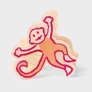 Roller Rabbit x Target Claw Hair Clip Roadtrip Monkey Orange Collab SOLD OUT